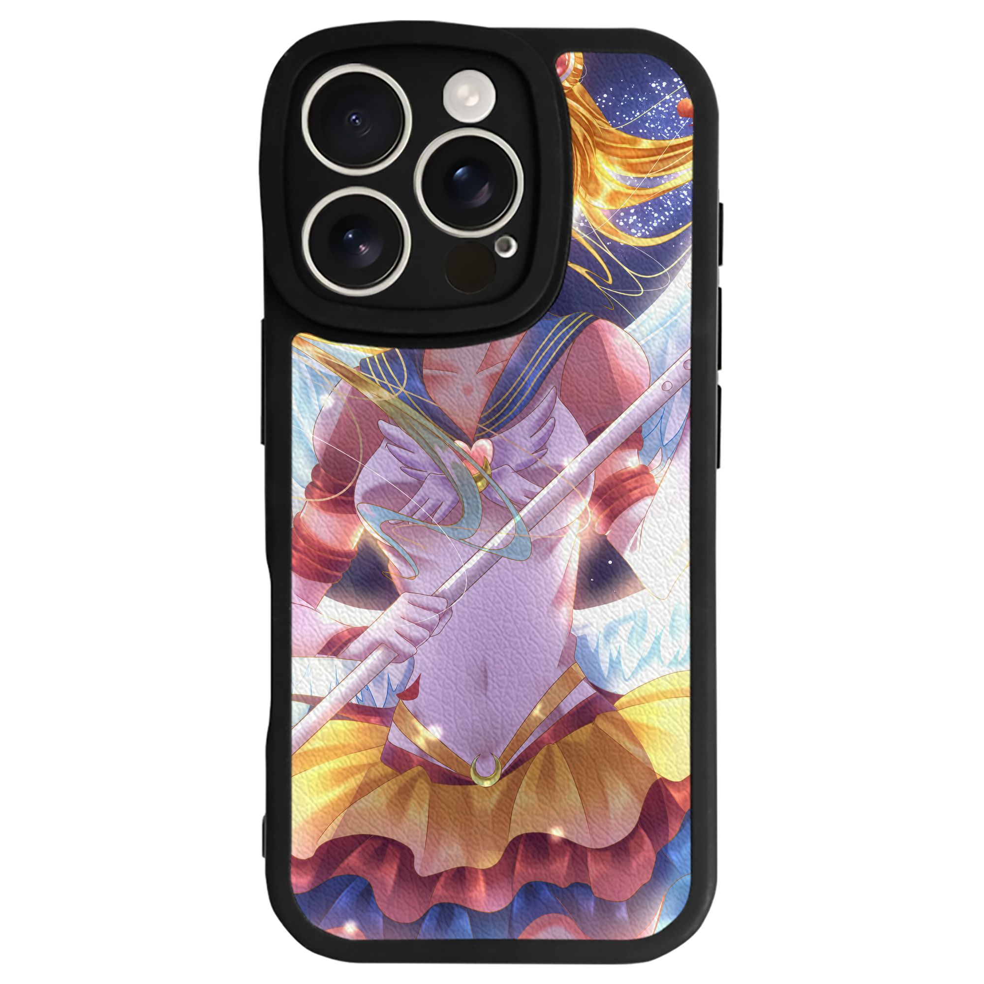 （画像用） 美少女戦士セーラームーン Sailor Moon 【iPhone 16シリーズ対応】シリコンスマホケース（レザー調） 材質：シリコン